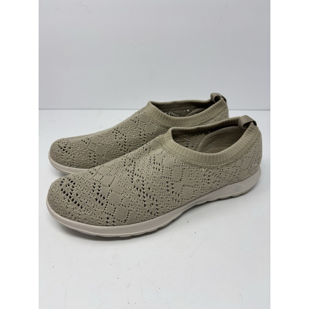 Skechers Women's Performance GoWalk Lite-Harmony Beige Shoes Size 10
